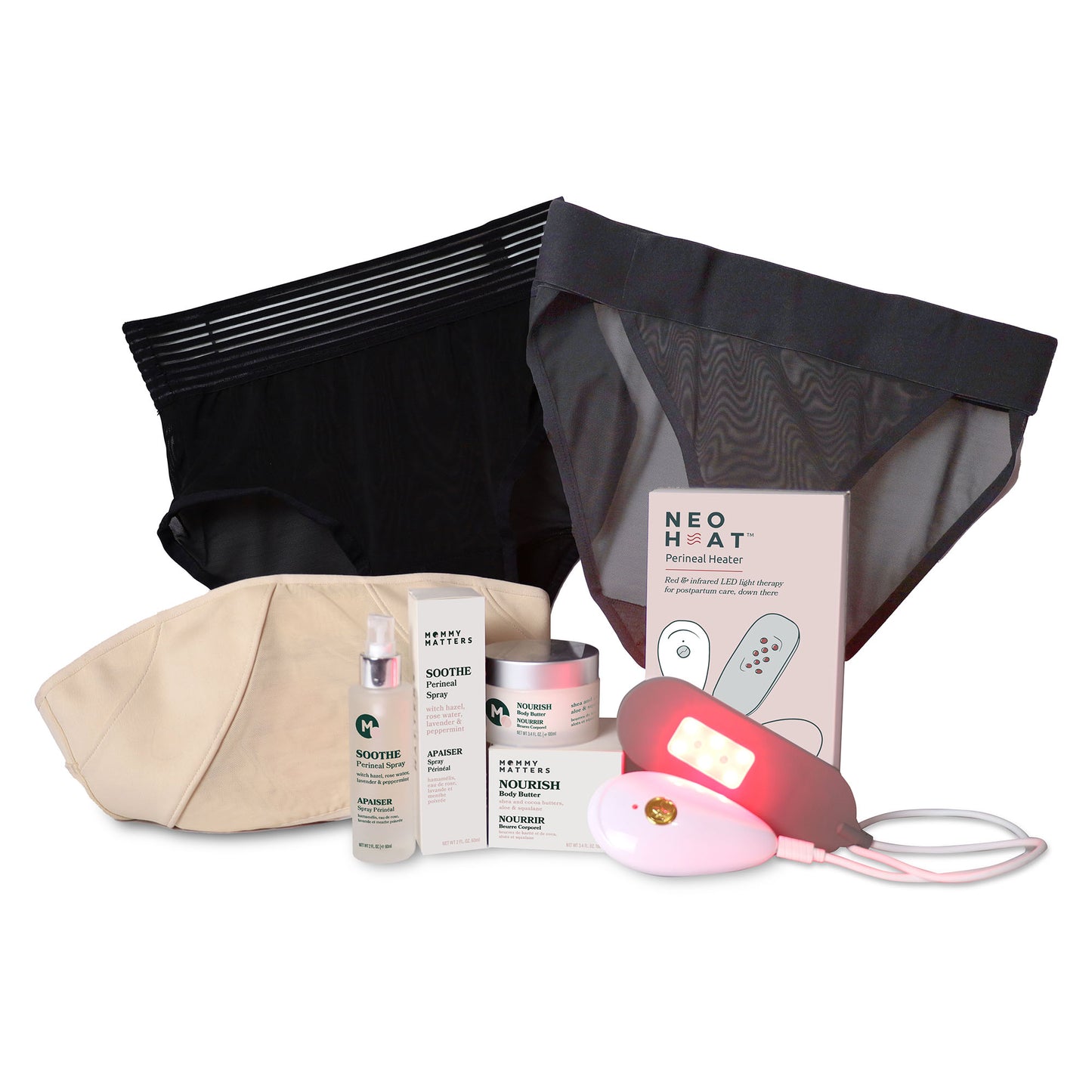  Skin to Skin Postpartum Kit-4 Piece Set in Cosmetic Bag -  Includes: Herbal Bath, Recovery Spray, Restorative Salve, and Nipple Butter  - Postpartum Care Kit - Mommy Hospital Bags for